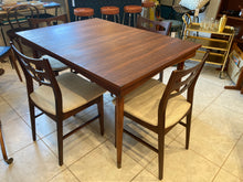 Load image into Gallery viewer, MCM walnut dining table with jackknife/butterfly leaf
