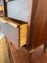 Load image into Gallery viewer, MCM walnut bedside table
