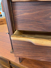 Load image into Gallery viewer, MCM walnut bedside table
