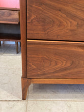 Load image into Gallery viewer, MCM walnut 4 drawer dresser by Kaufman
