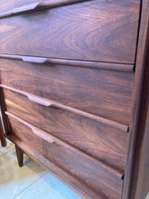 Load image into Gallery viewer, MCM walnut tall boy dresser by Princeville
