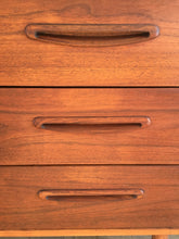 Load image into Gallery viewer, Teak 6 Drawer Lowboy Dresser
