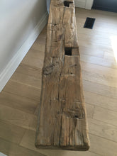 Load image into Gallery viewer, Hand Hewn Barn Beam Bench
