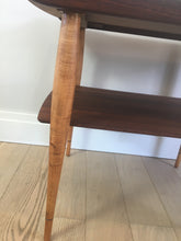 Load image into Gallery viewer, Mid-Century two tone teak side tables
