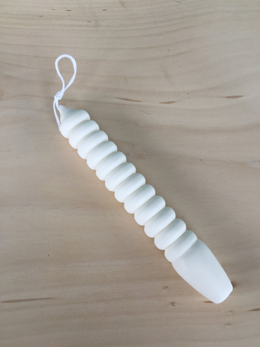 Soy wax white spiral candle