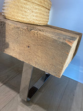 Load image into Gallery viewer, Reclaimed barn beam bench/coffee table
