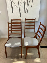 Load image into Gallery viewer, Danish mid-century teak dining chairs by Korup Stolefabrik
